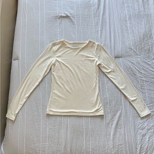 Cream Long Sleeve Top